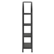Scranton & Co 72 in Large Sculptural Arched Shelf Bookcase in Black