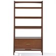 Scranton & Co 3 Piece Wood Etagere Bookcase Set with Shelves in Mahogany