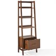 Scranton & Co 3 Piece Wood Etagere Bookcase Set with Shelves in Mahogany
