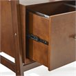 Scranton & Co 3 Piece Wood Etagere Bookcase Set with Shelves in Mahogany