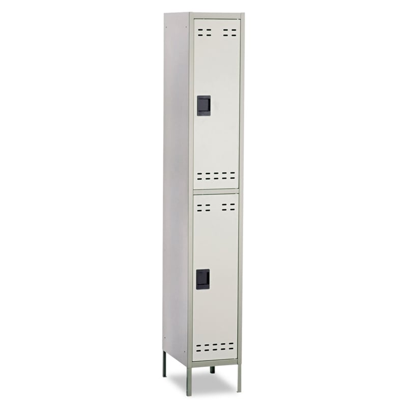 Scranton & Co Steel Double Tier Locker in Gray