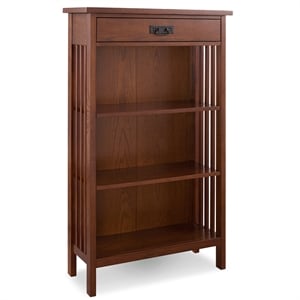 Scranton & Co 3-Shelf Bookcase in Mission Oak