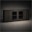 Scranton & Co Low Wall Cabinet in Gray Steel with Adjustable Shelves