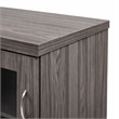 Scranton & Co Low Wall Cabinet in Gray Steel with Adjustable Shelves