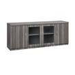 Scranton & Co Low Wall Cabinet in Gray Steel with Adjustable Shelves