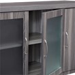 Scranton & Co Low Wall Cabinet in Gray Steel with Adjustable Shelves