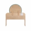 Scranton & Co 2-Drawer Ash Veneer Vanity Desk with Mirror Natural Finish