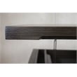 Scranton & Co L-Shaped Lift Top Desk in Umber Brown Finish with Dovetail Drawers