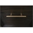 Scranton & Co L-Shaped Lift Top Desk in Umber Brown Finish with Dovetail Drawers