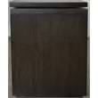 Scranton & Co L-Shaped Lift Top Desk in Umber Brown Finish with Dovetail Drawers