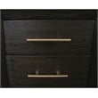Scranton & Co L-Shaped Lift Top Desk in Umber Brown Finish with Dovetail Drawers