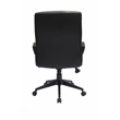 Scranton & Co Ribbed Back CaressoftPlus Vinyl Task Chair in Black
