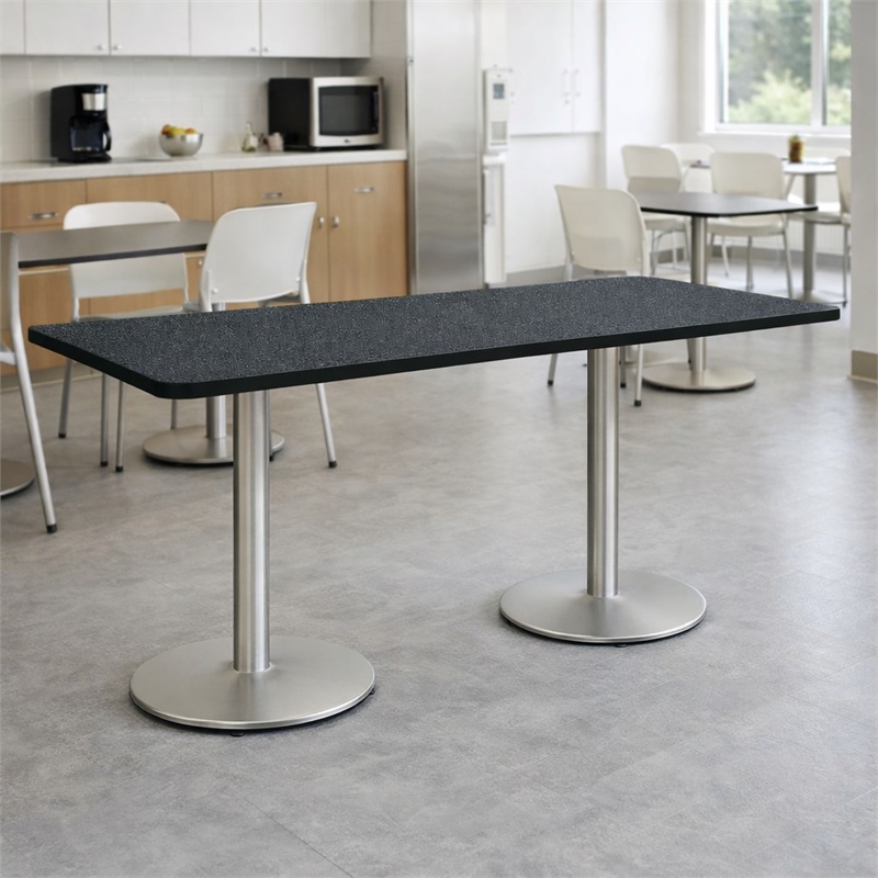 Scranton & Co Heavy Duty Graphite Nebula Conference Table 36