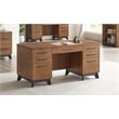 Scranton & Co Modern Wooden Executive Desk with Double Pedestal Design