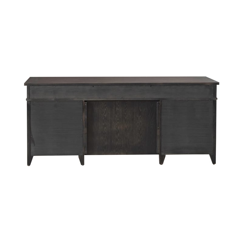 Scranton & Co Paradise Valley Executive Credenza in Saddle Brown