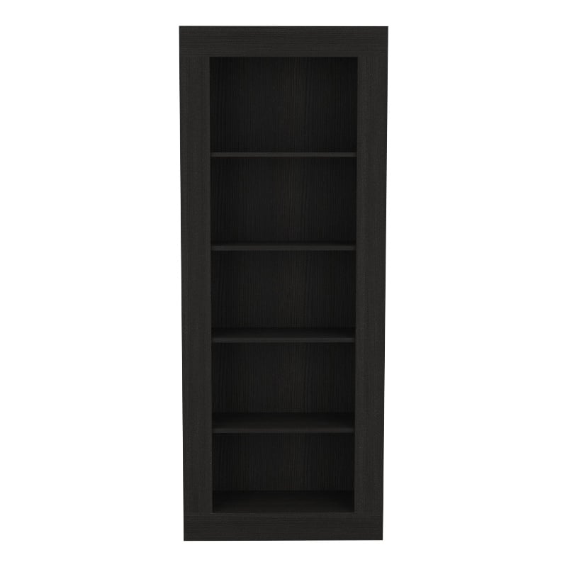 Scranton & Co Melbourne 5-Shelf Bookcase in Black Wengue Finish