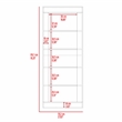 Scranton & Co Melbourne 5-Shelf Bookcase in Black Wengue Finish