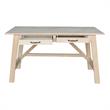 Scranton & Co Serendipity Wood Desk with 2 Drawers in Unfinished
