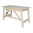 Scranton & Co Serendipity Wood Desk with 2 Drawers in Unfinished