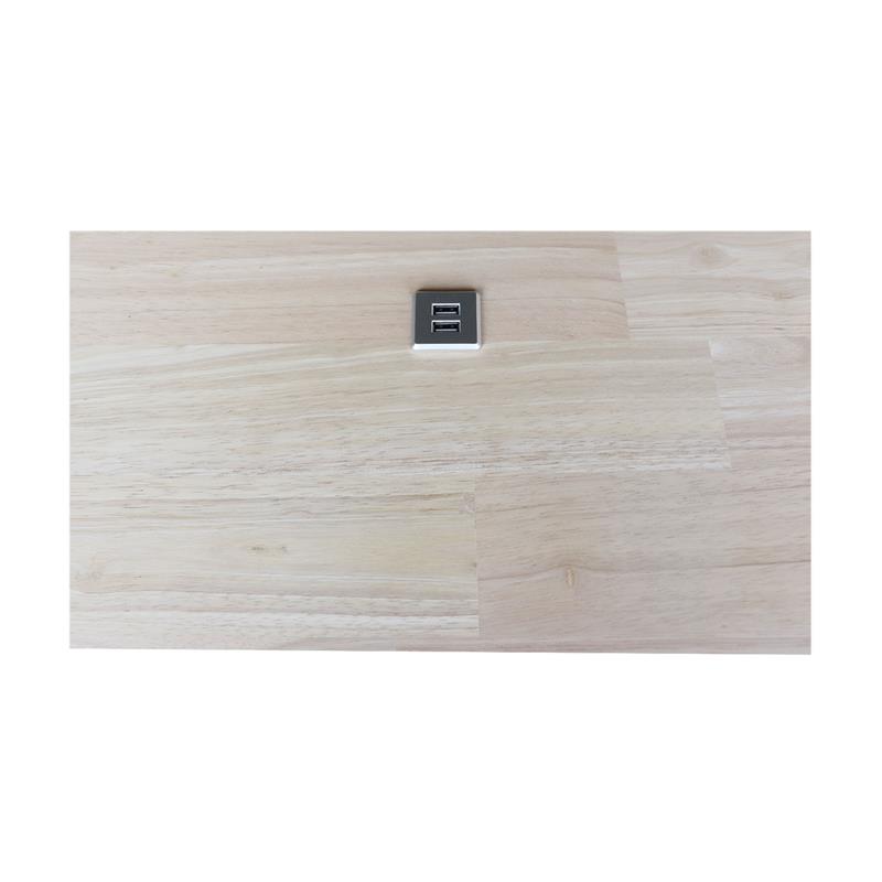 Scranton & Co Serendipity Wood Desk with 2 Drawers in Unfinished