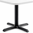 Scranton & Co Bonded Leather Office Chair in Black with Adjustable Height