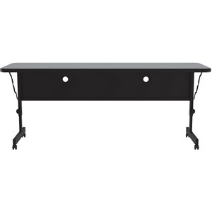 Scranton & Co 36&quot Hazelwood Wood Computer Desk with USB Outlet