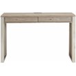 Scranton & Co Mahogany Wood Desk in Honey Maple with Brass Hardware