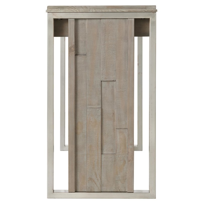 Scranton & Co Mahogany Wood Desk in Honey Maple with Brass Hardware