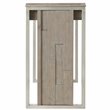 Scranton & Co Mahogany Wood Desk in Honey Maple with Brass Hardware