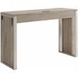Scranton & Co Mahogany Wood Desk in Honey Maple with Brass Hardware
