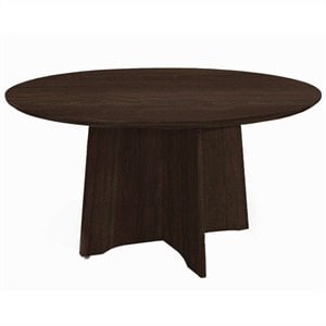 Scranton & Co 48&quot Round Mocha Conference Table in Wood
