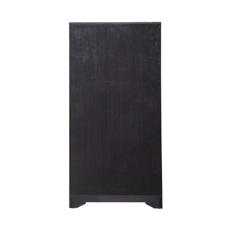 Scranton & Co Bookcase with Adjustable Shelves and Two-Tone Finish