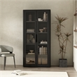 Scranton & Co Modern 5-Shelf Bookcase Cabinet in Black 38