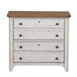 Scranton & Co White Lateral File Cabinet with Locking Drawers