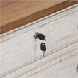 Scranton & Co White Lateral File Cabinet with Locking Drawers