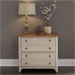 Scranton & Co White Lateral File Cabinet with Locking Drawers