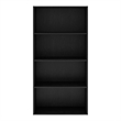 Scranton & Co Stackable Wood 4-Shelf Bookcase in Black