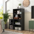 Scranton & Co Stackable Wood 4-Shelf Bookcase in Black
