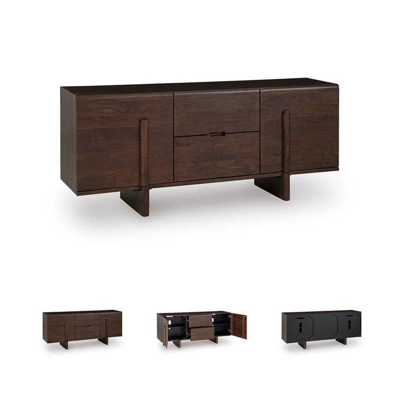 Scranton & Co Wood Accent Cabinet in Medium Brown Finish
