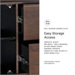 Scranton & Co Wood Accent Cabinet in Medium Brown Finish