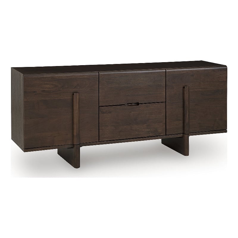 Scranton & Co Wood Accent Cabinet in Medium Brown Finish