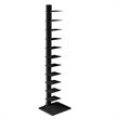Scranton & Co 12-Shelf Metal Tower Shelf in Black Finish