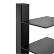 Scranton & Co 12-Shelf Metal Tower Shelf in Black Finish