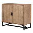 Scranton & Co 2-Door Cabinet with Reclaimed Pine in Brown Finish