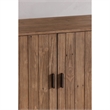 Scranton & Co 2-Door Cabinet with Reclaimed Pine in Brown Finish