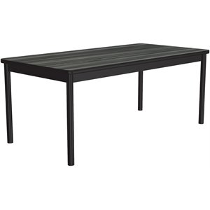 Scranton & Co 24&quot x 72&quot Driftwood Library Table with Steel Legs