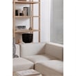 Scranton & Co 5-Shelf Wooden Bookcase with Arched Design in Natural