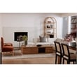 Scranton & Co 5-Shelf Wooden Bookcase with Arched Design in Natural