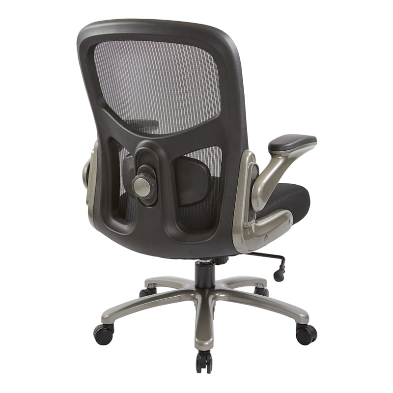Scranton & Co Black Mesh Executive Chair with Lumbar Support