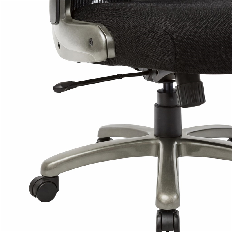 Scranton & Co Black Mesh Executive Chair with Lumbar Support